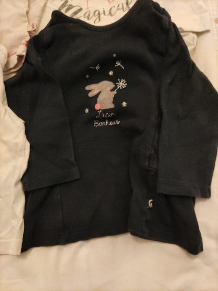 Lot t shirt manches longues 12 mois - photo numéro 3