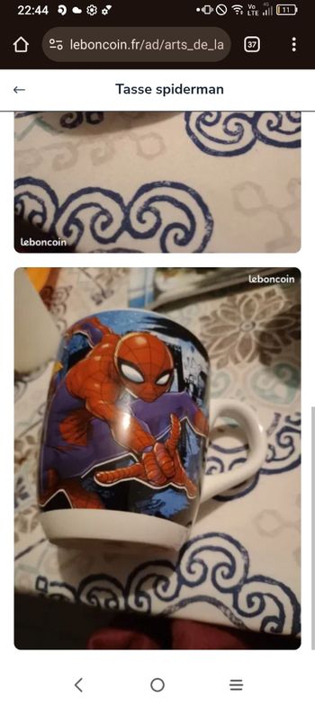Tasse spiderman