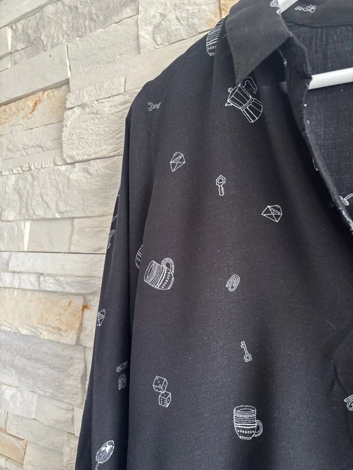 Chemise Pull & Bear T.M noir - photo numéro 2
