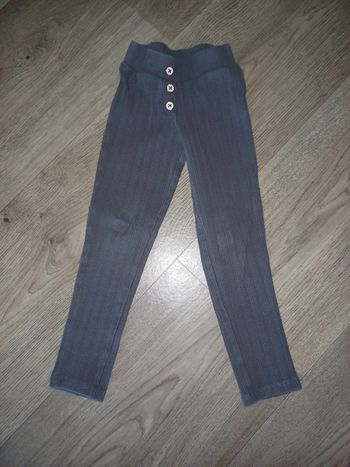 Legging côtelé gris foncé