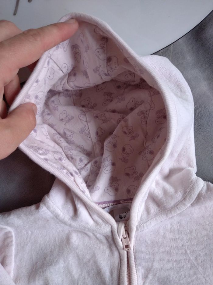 Gilet zippés avec capuche Fille 9/12 mois Snoopy H&M - photo numéro 4