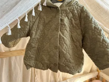 Veste kaki mi saison floral