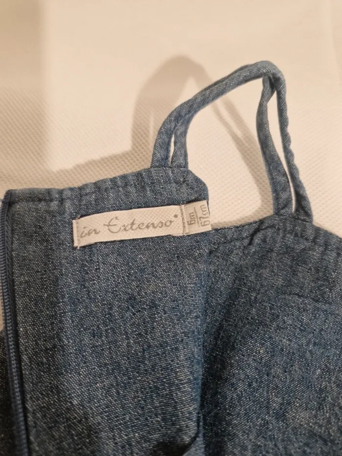 Robe en jean à bretelles 6 mois (67 cm) In Extenso - photo numéro 5