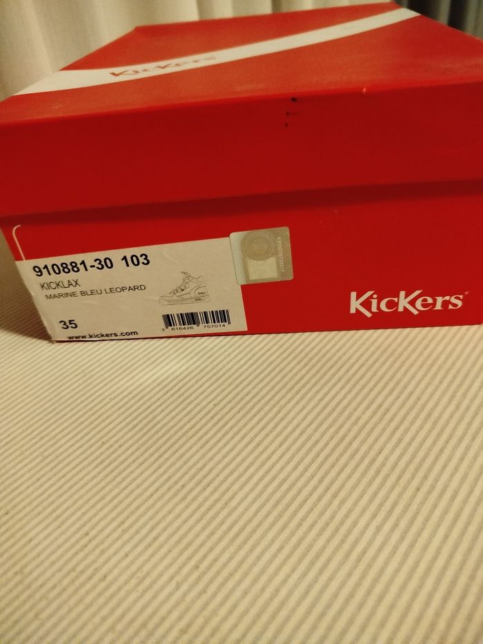 Chaussures Kickers sneakers Haut Kicklax Marin garçon 35 - photo numéro 8