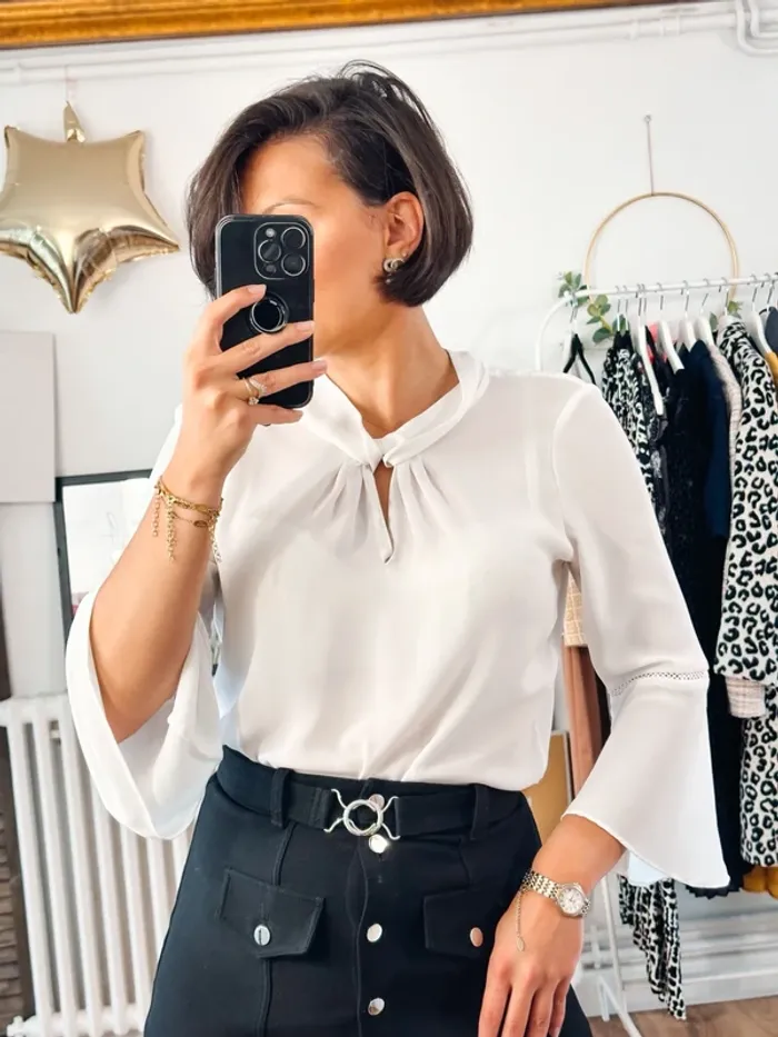Blouse Karl Lagerfeld blanche taille 36