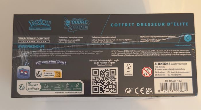 ETB Pokemon Foudre Noire - photo numéro 4