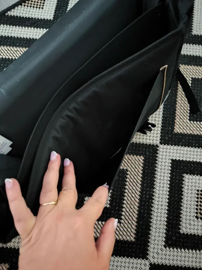 Cartable scolaire Bagtrotter doré pailleté et noir - Neuf avec étiquette - photo numéro 5