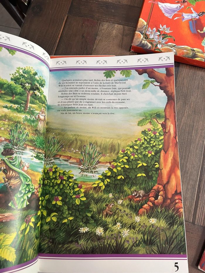 5 livres géants coffret 1995 tormont - Peter pan blanche neige heidi Robin de bois magicien d’oz - photo numéro 4