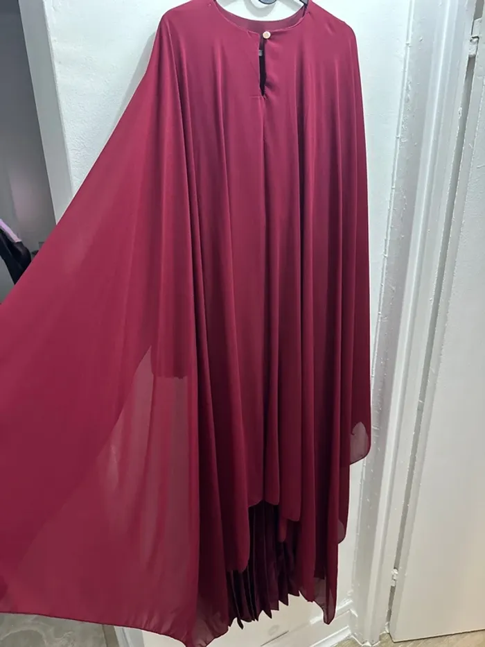 Robe longue bordeaux - photo numéro 4