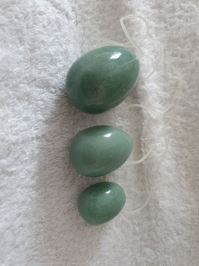 Oeufs de yoni en jade - rééducation périnée - photo numéro 2