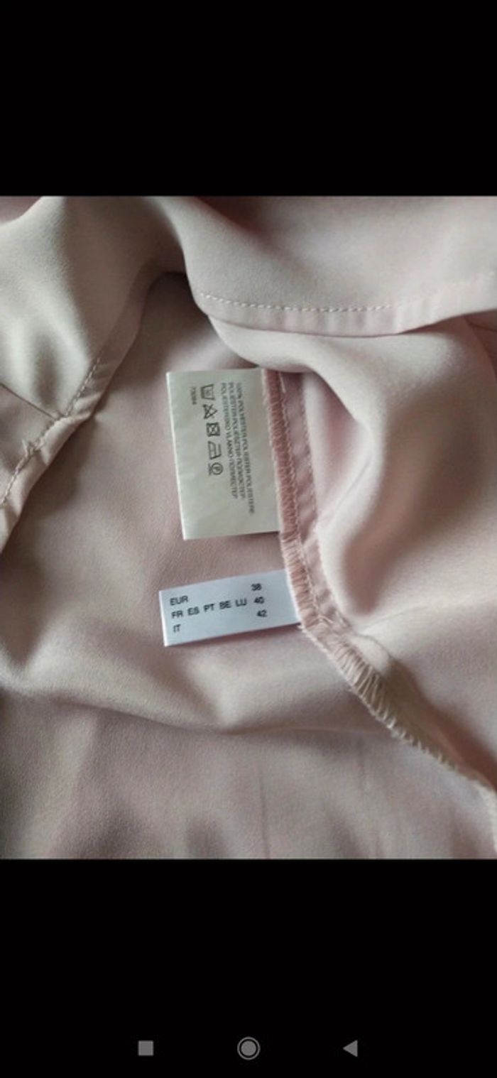 Chemisier rose léger manches longues - photo numéro 5