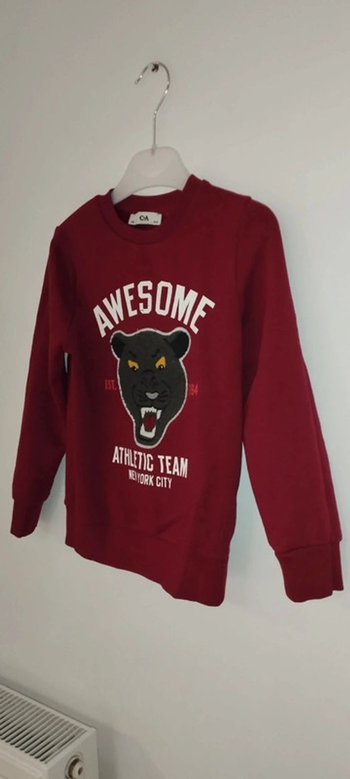 Sweat bordeaux C&A taille 8 ans - photo numéro 8