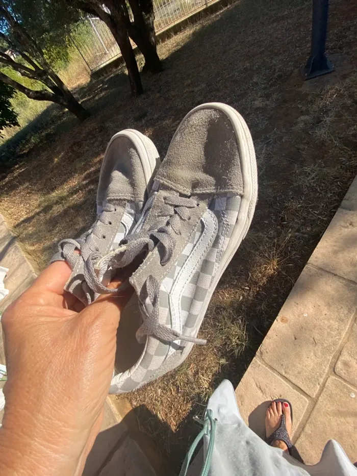 Vans 33 carreaux gris blanc - photo numéro 9