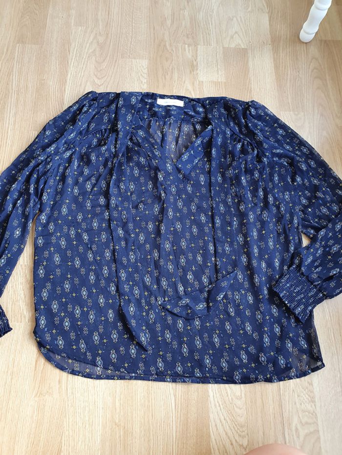 blouse bleu marine promod