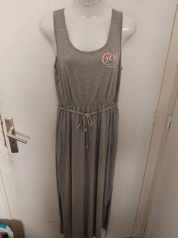 Robe longue d'été grise taille 44/46