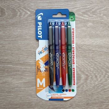 Lot de 4 stylos Frixion Pilot NEUF