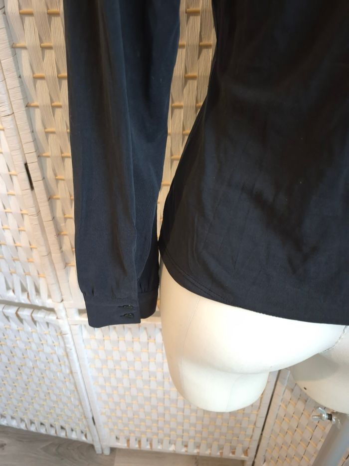 Joli haut cache-cœur noir Etam femme TS / 36 Très Bon État - photo numéro 5