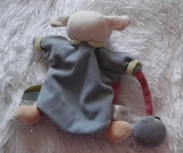 Doudou et compagnie- Doudou plat marionnette pantin mouton - photo numéro 2