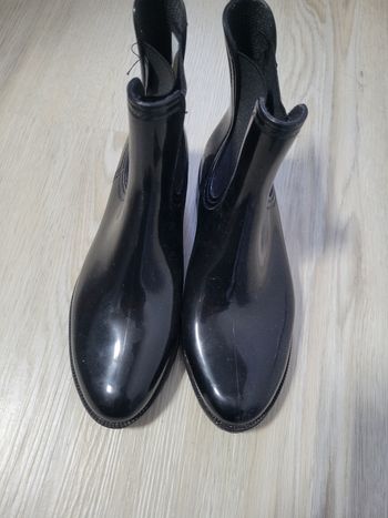 Bottines noires brillant