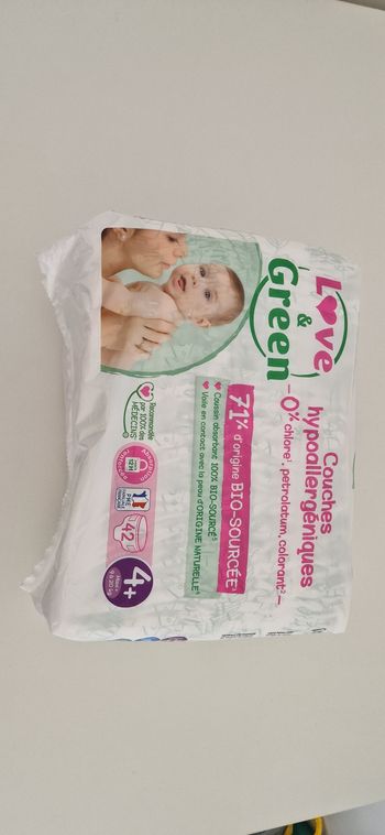 Couche love green Taille 4+ 