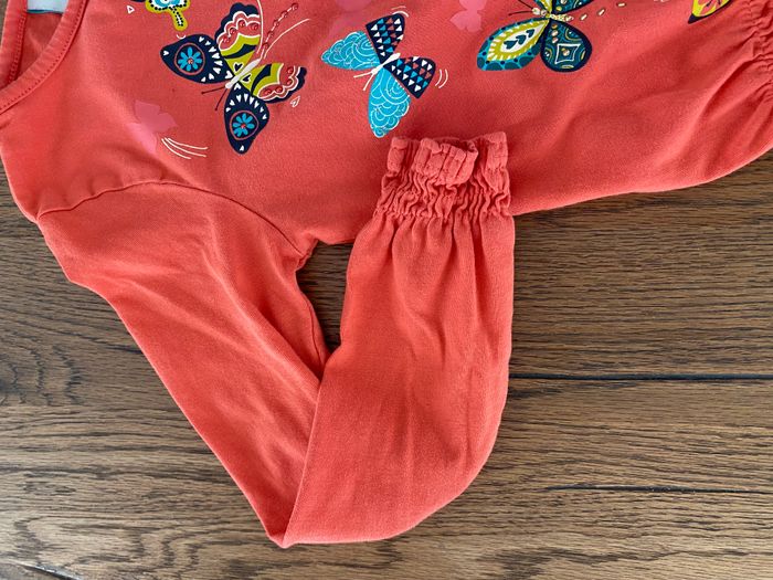 Jolie blouse corail papillons 5 ans Boboli - photo numéro 5