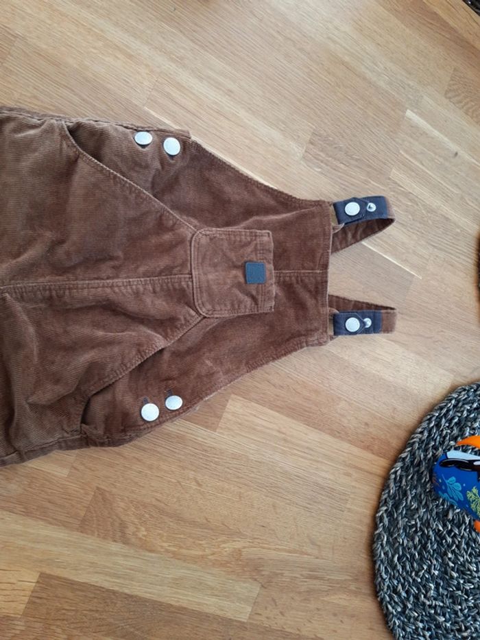 Salopette garçon velours cotelé - photo numéro 2