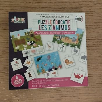 Puzzle éducatif les z'animos