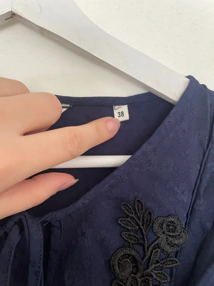 Robe bleu marine NafNaf 38 - photo numéro 4