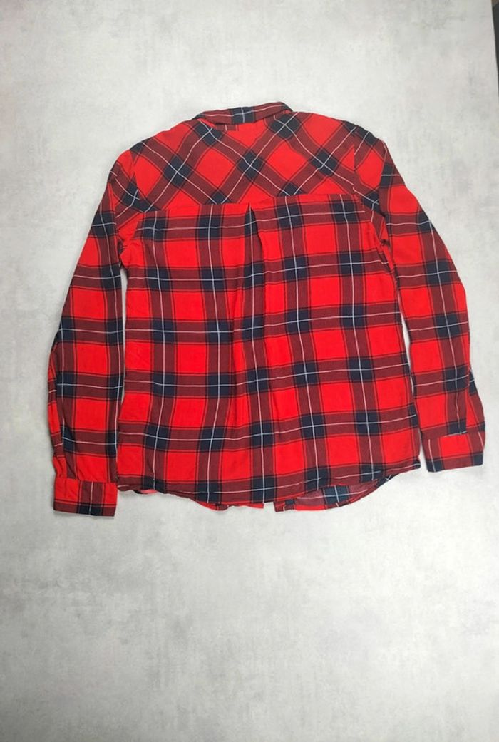 Chemise à carreaux rouge – Pull&Bear – Taille M - photo numéro 2
