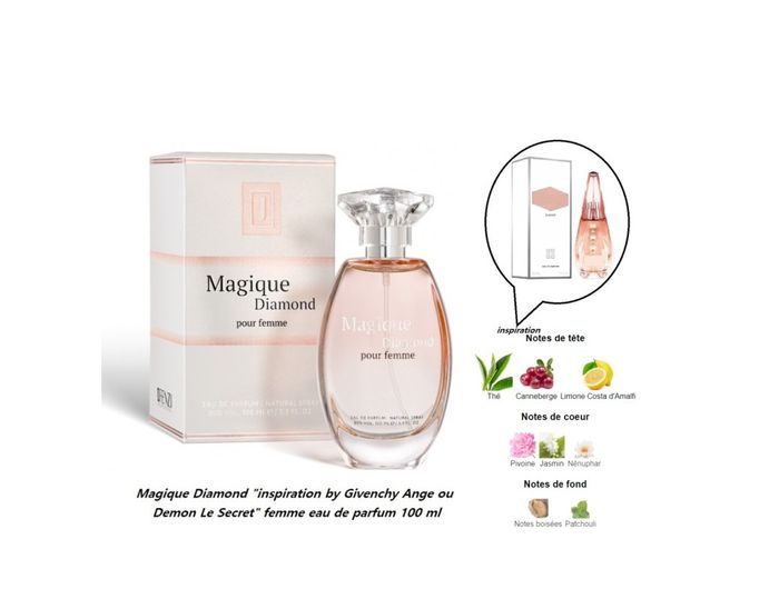 Magique Diamond "inspi G Ange ou Demon Le Secret" femme eau de parfum 100 ml - photo numéro 2