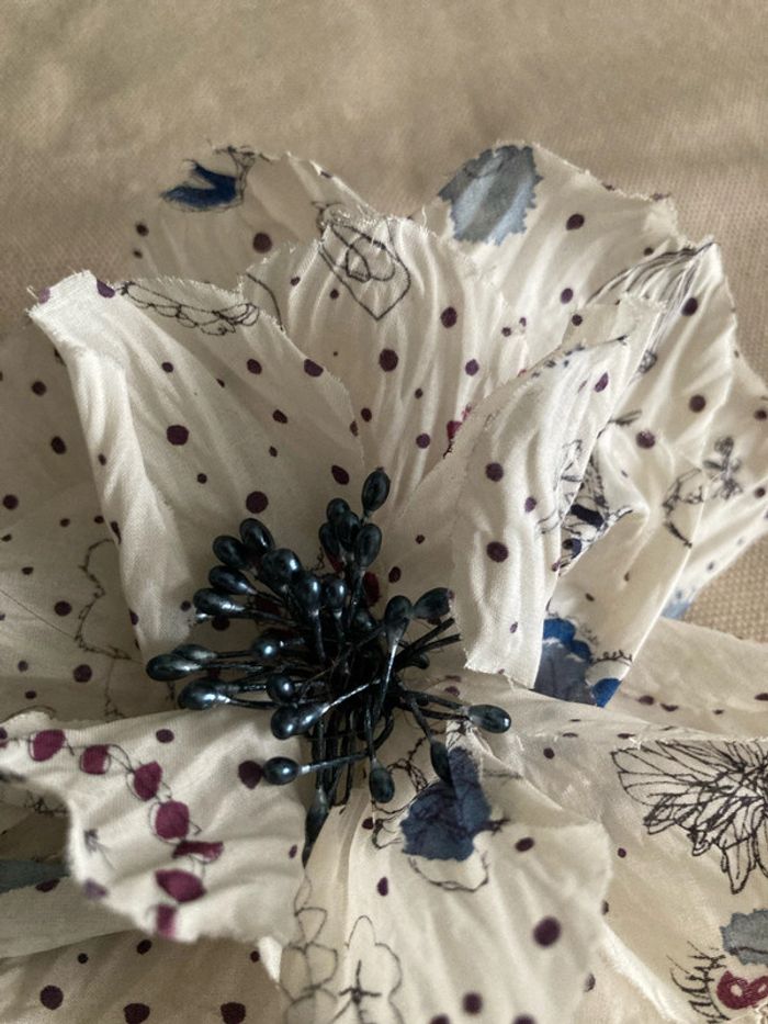 Broche fleur liberty - photo numéro 2