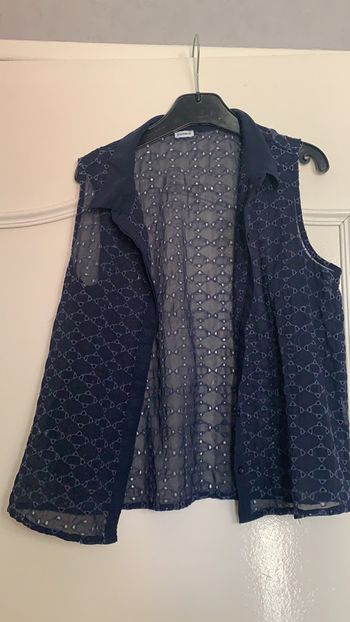 Veste sans manche bleue S