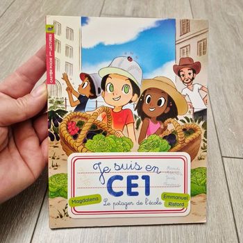 Livre " Je suis en Ce1 "  Le potager de l'école. N°5. Edition Flammarion