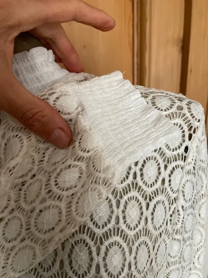 Blouse écru dentelle - photo numéro 3