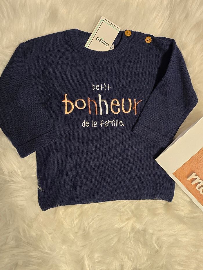 Neufs (non portés) 🏷🏷💙🤩😍 superbe pull et teeshirt ml 12 mois garçon 💙🤩😍 - photo numéro 2