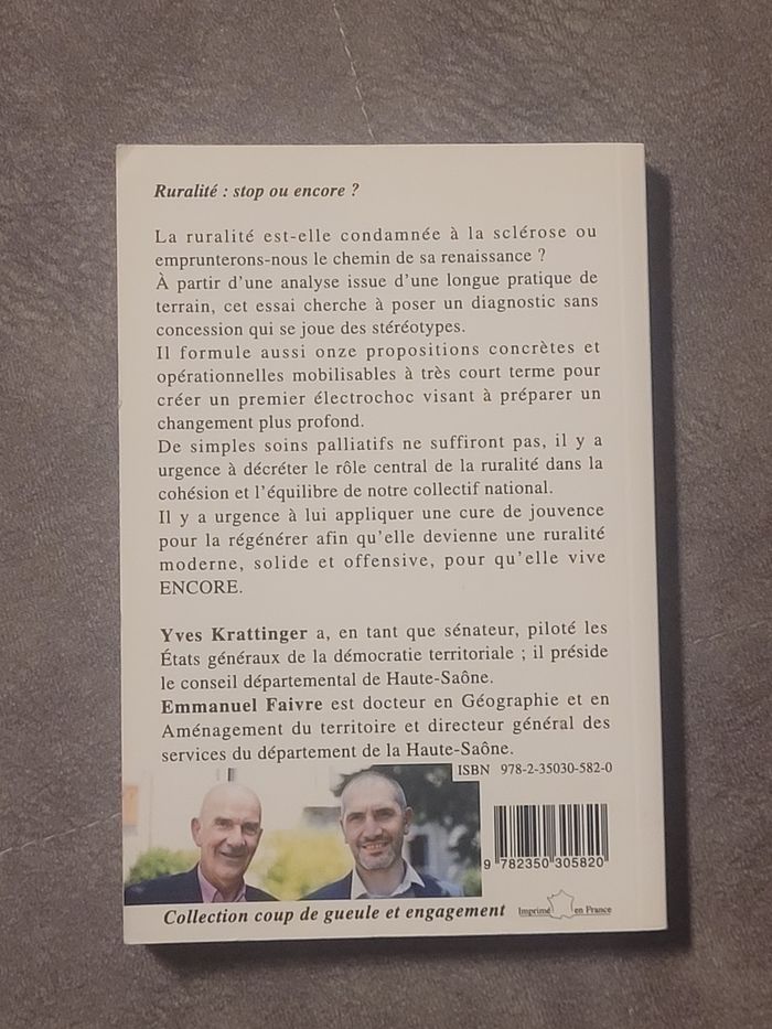 Ruralité - Stop ou encore ? Krattinger/Faivre - photo numéro 2