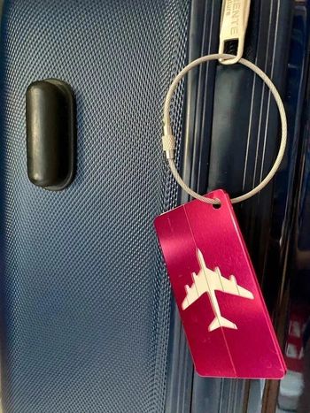 Lot de x5 étiquettes bagages Universelles en Aluminiuim