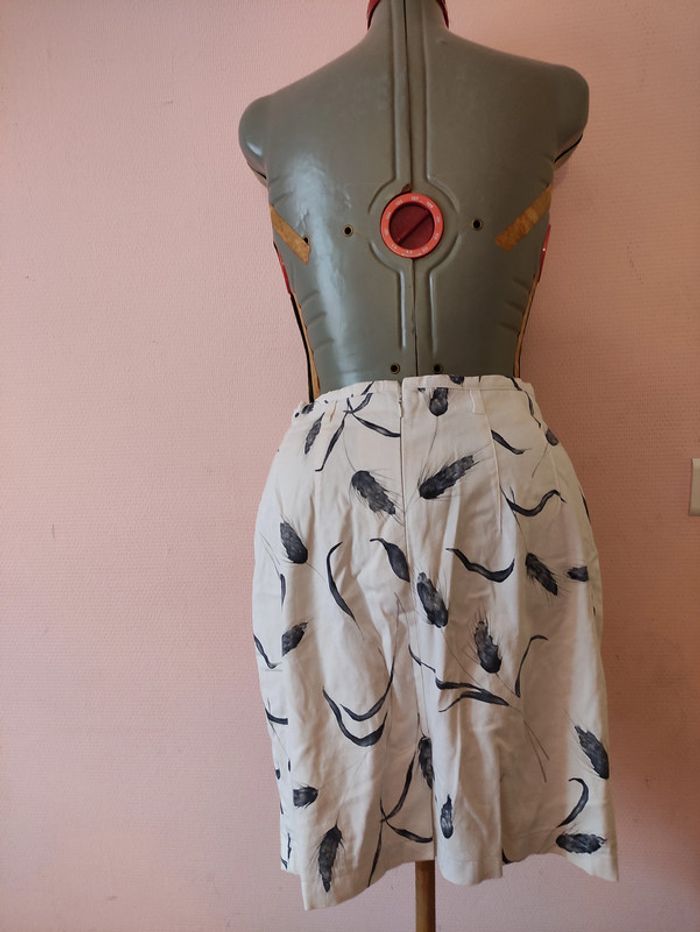 Jupe blanche avec motifs Ginab B Taille 42 - photo numéro 3