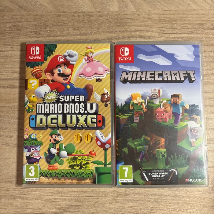 Lot Jeux Mario bros et Minecraft