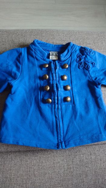 Gilet bleu zip Tape à l'oeil