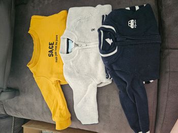 Lot pull gilet