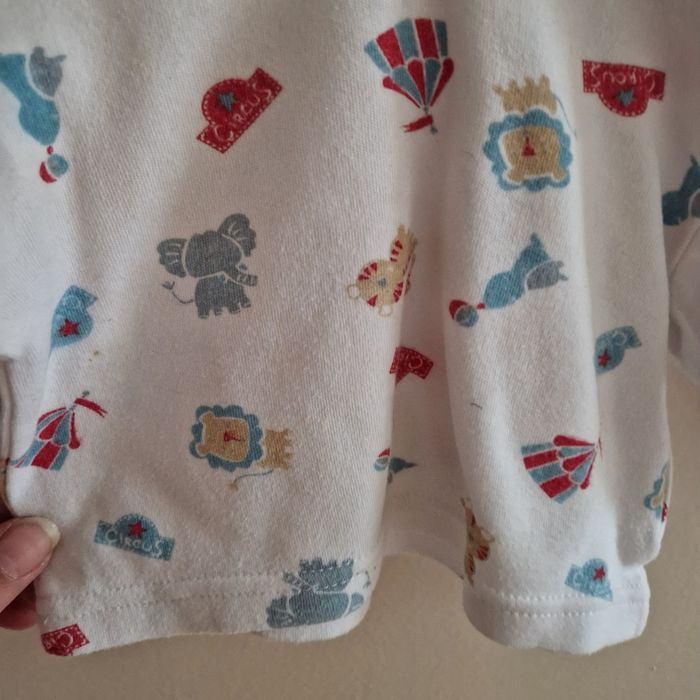 1 mois tee-shirt manches longues cirque - photo numéro 2