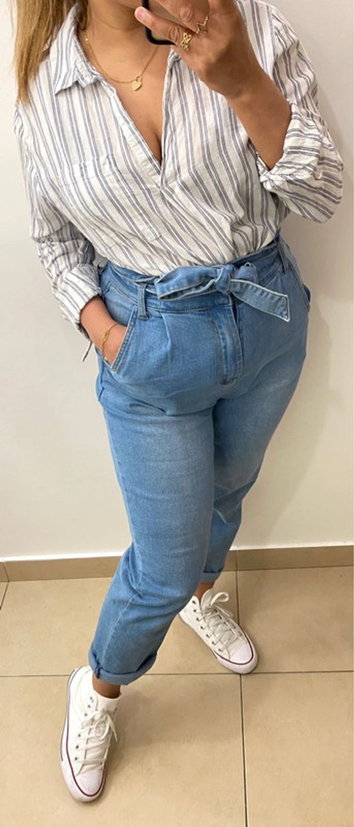 Blouse A Rayures Taille 40 - photo numéro 6