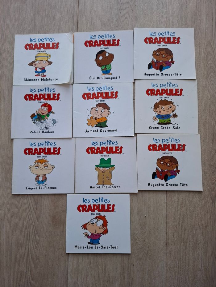 Lot de 10 livres Les petites crapules en bon état