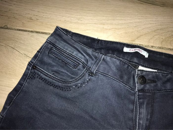 Pantalon bleu gris camaïeu 40 - photo numéro 4