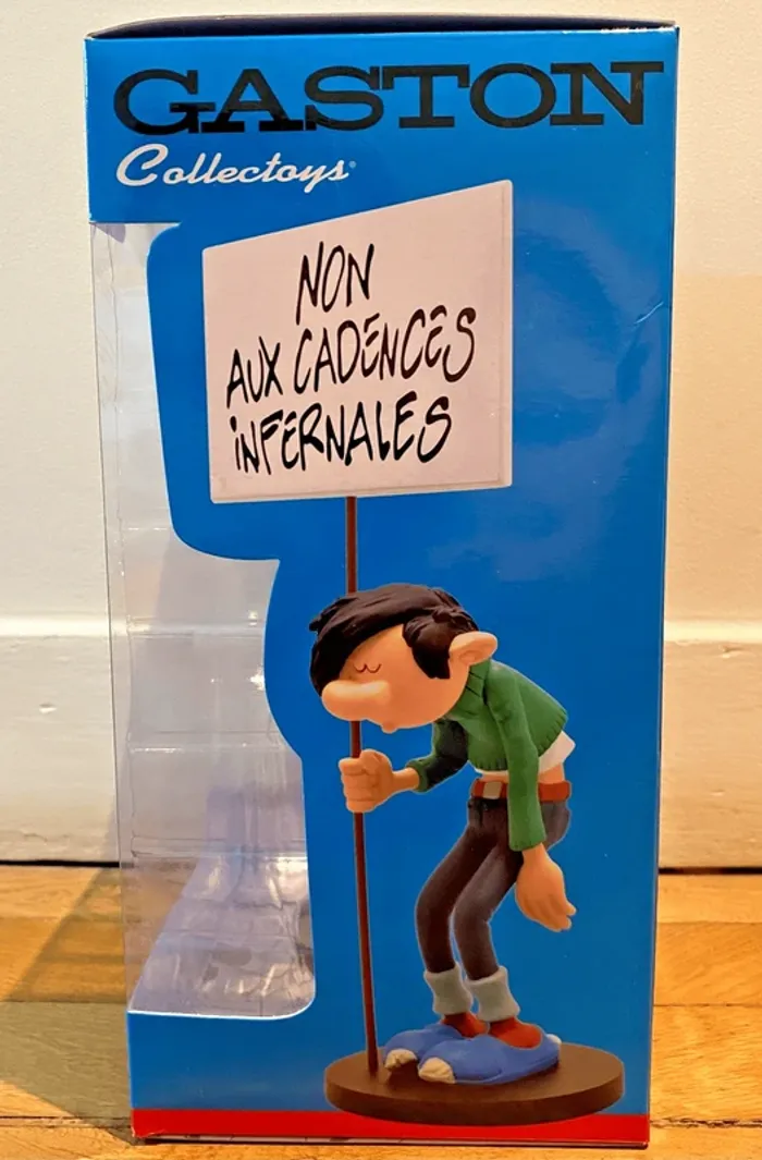 Gaston Lagaffe - Pancarte "Non aux cadences infernales" - Collectoys Plastoy - photo numéro 3