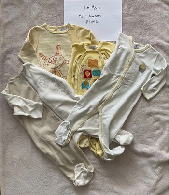 Lot 4 pyjamas chauds - 18 mois - Petit bateau & autres - TBE