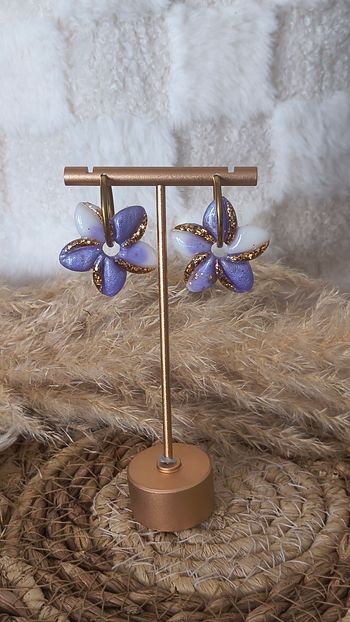 Boucles d'oreilles faites mains 