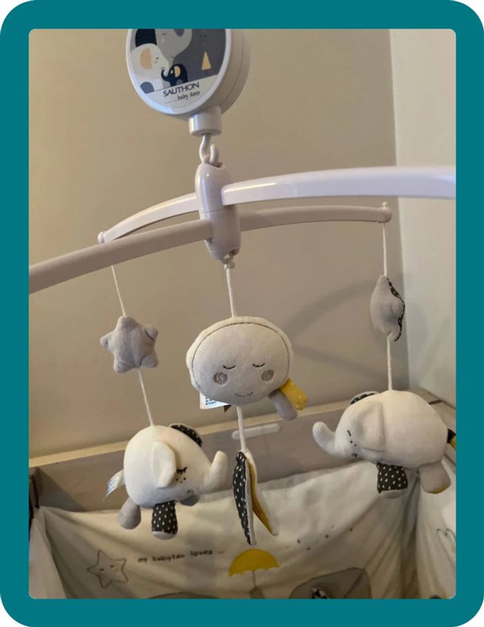 Mobile éveil musical pour lit bébé collection Babyfan - Sauthon - photo numéro 5