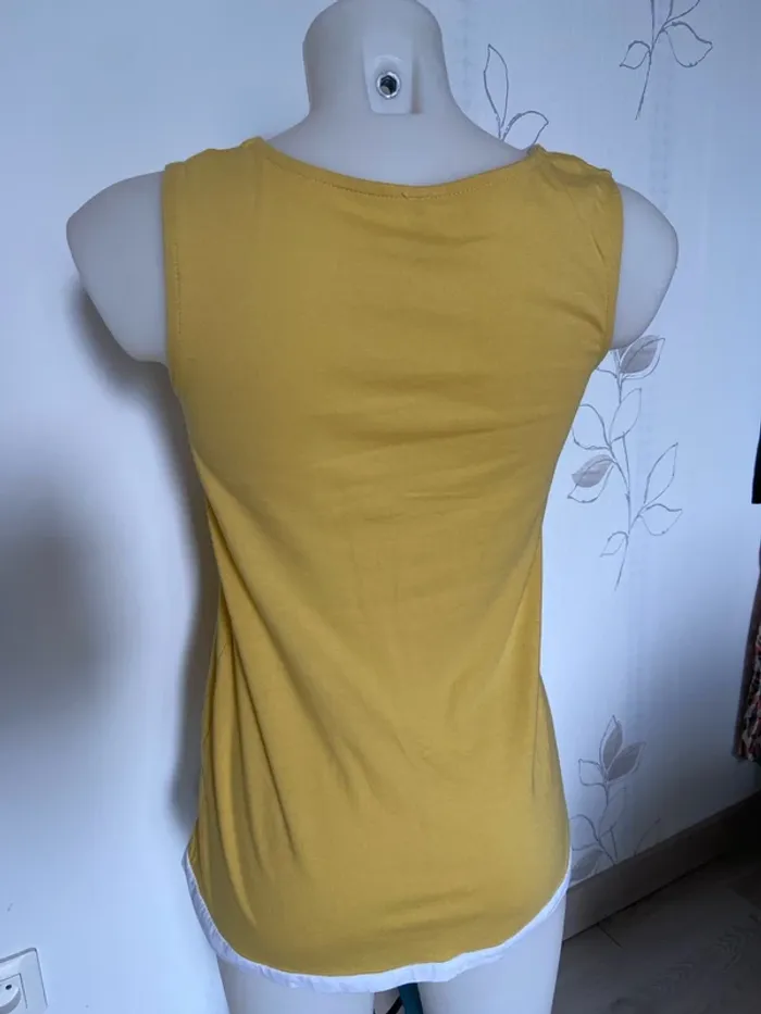 Débardeur jaune et blanc Blancheporte Taille 36 - photo numéro 3